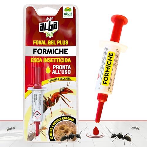 Albagarden - Gel Formiche - Esca formiche ad Azione Ritardata Per Eliminare La Colonia - Insetticida Pronto All'uso per Interni ed Esterni - Dosatore da 5 gr