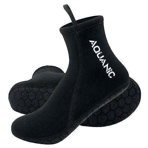 nitescuba Calzini in Neoprene 2.5mm,Immersioni per Uomini e Donne Calzini a Pinna,Calze Antiscivolo e Impermeabili per Immersioni, Surf e Altri Sport Acquatici,Bianco,Mid,M