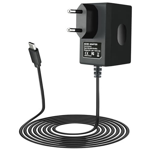 Xahpower 39W Caricatore per Nintendo Switch, 15V 2,6A Alimentatore per Switch/Switch OLED/Switch Lite/ Switch Deck Dock/ Switch Pro Controller, Supporto Modalità TV - 1,5m