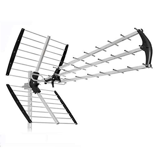 ANTENNA 45 ELEMENTI Lte 4G 5G PER DIGITALE TERRESTRE UHF HD 4K TV-PRONTA ALL'USO IN SOLI 5 SECONDI