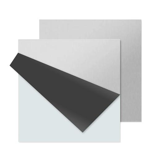 BBYPP 2 pezzi Piastra in alluminio 20cm x 20cm x 4mm, spessore 4mm, 6061 T6 Quadrato Piastra di alluminio per DIY Artigianato