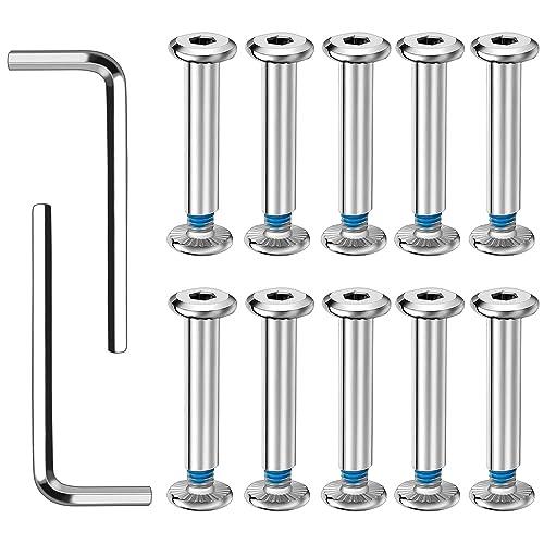 DTYGUIXE 12 Set di Viti da Pattinaggio di Ricambio per Pattini in Linea Bullone a Vite per Ruote per Assi di Pattino Vite per Pattini in Linea in Ferro Viti per Pattini in Metalloper Ruota Sostitutivo