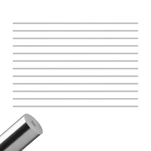 Flewdart 12pcs Aste Rotonde In Acciaio Inox 3mm, Tondino Acciaio Inox 304 Barre In Metallo Solido 3 Mm X 300mm Per Fai Da Te Soggetti