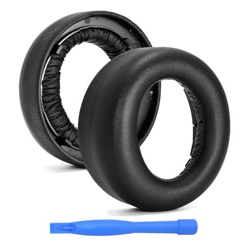 Cuscinetti Auricolari di Ricambio per Sony PlayStation 5 3D Pulse Wireless Headset PS5 Cuffie di MMOBIEL - Protein PU Cuscinetti - Padiglioni Cuffie – Nero