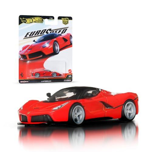 Hot Wheels Premium - Auto Car Culture LaFerrari, veicolo in scala 1.64 con pneumatici Real Riders, carrozzeria e telaio in Metallo, giocattolo per collezionisti, 3+ anni, JBK55