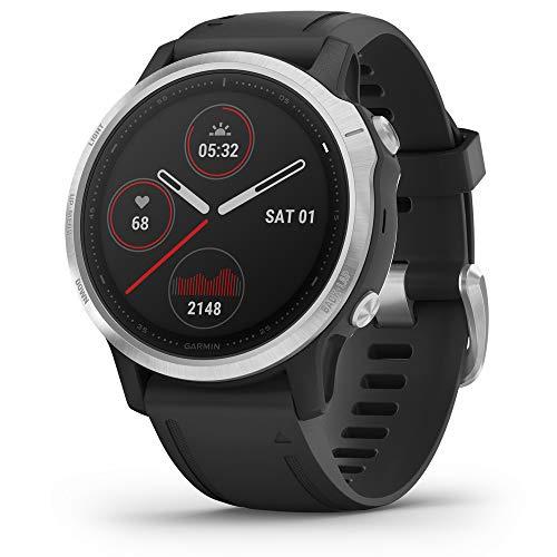 Garmin fēnix 6S - GPS Smartwatch Multisport 42mm, Display 1,2”, HR e saturazione ossigeno al polso, Pagamento contactless Garmin Pay, Colore Nero/Siver