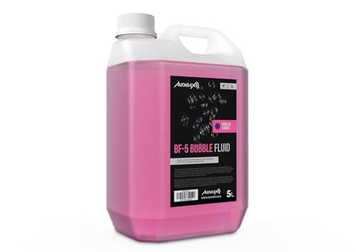 Audibax BF-5 Bubble Fluid - Liquido per Bolle per Macchina per Bolle da 5 Litri - Liquido Naturale - Sicuro per la Respirazione e Senza Sostanze Chimiche Pericolose - Cruelty Free