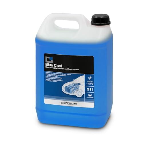 ERRECOM Blue Cool, Liquido Radiatore Blu Concentrato, antigelo G11 con Pacchetto inibitore Nap Free, 5 Litri