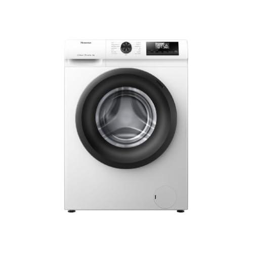 Hisense WF1Q8041BW - Lavatrice con funzione vapore, 8 kg, 1400 giri/min, 15 programmi, programma anti-allergie, lavaggio per neonati, autolavaggio, QuickWash/piumino/Eco/Power 49' / fine ritardata