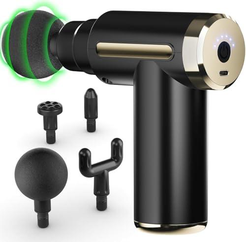 Pistola Massaggio Muscolare Mini Cotsoco Massaggiatore Muscolare Ultraleggera Regolazione a un Pulsante 6 Velocità Massaggiatore per Tessuti Profondi