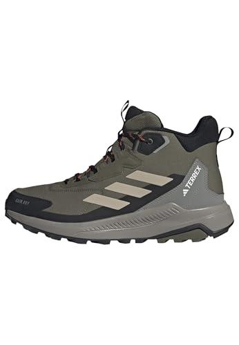 adidas Uomo Terrex Anylander Mid Rain.RDY Hiking Shoes, Olive Strata/Wonder Beige/Core Black, 42 EU