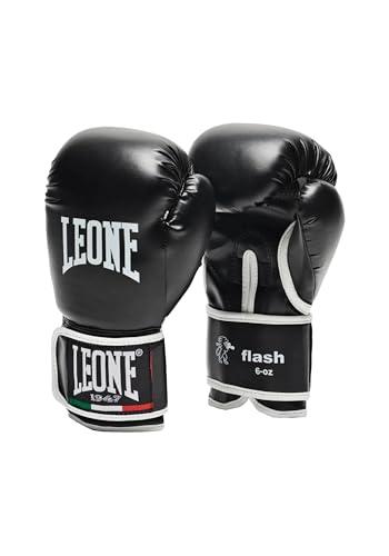 LEONE 1947, Flash Guantoni da Boxe, Unisex Bambini, Nero, 6OZ, GN083