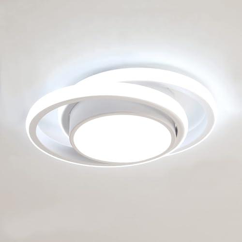 LED, Lampada da Soffitto 32W 2350LM, Creativo Rond Plafoniere Moderno per Soggiorno Cucina Bagno Camera da Letto Corridoio, Bianco Freddo 6500K, Diametro 28cm
