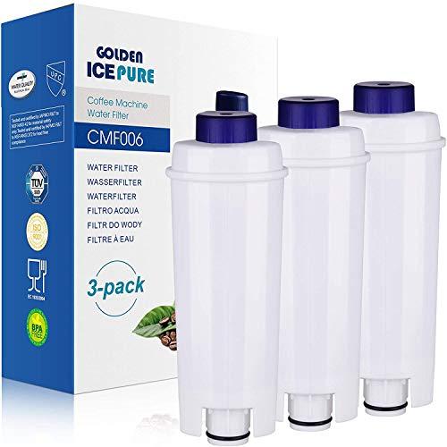 GOLDEN ICEPURE - Filtro da caffè compatibile con DeLonghi DLSC002, SER3017 e 5513292811, 3 pezzi (fattura disponibile)
