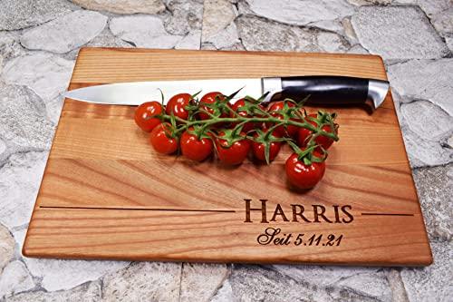 Tagliere Fatto a Mano Personalizzato - con Nome in Riga | Tagliere da cucina | Personalizzata Idea Regalo | Tagliere Legno | Regali Compleanno di Algis Crafts