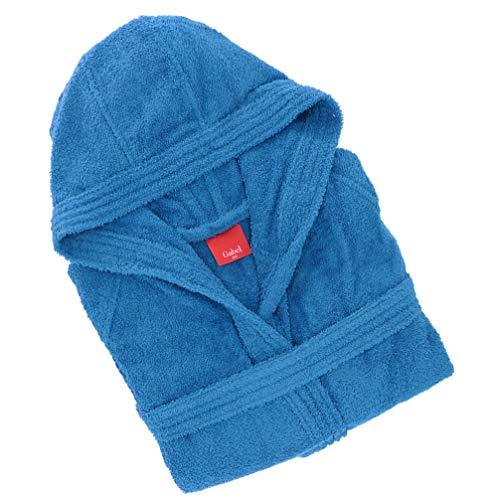 Gabel - Accappatoio adulto unisex in spugna di puro cotone idrofilo, tinta unita, peso spugna 380 gr/mq, ampie tasche, cintura e pratico cappuccio, anche come vestaglia.