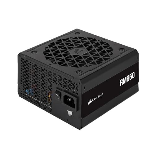 CORSAIR RM650 ATX 650W Interamente Modulare Netzteil - Certificazione 80 PLUS Gold - Bassa Rumorosità - Modalità Zero RPM - EU - Nero