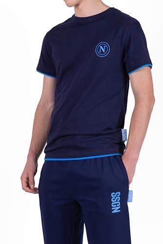 hermet Parte sopra Maniche Corte Homewear Napoli Unisex-Adulto