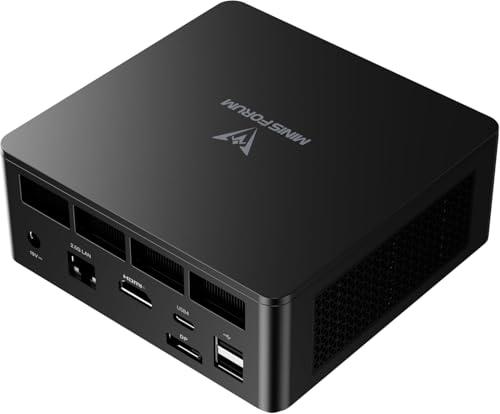 MINISFORUM Mini PC UM760 Slim, AMD Ryzen 5 7640HS, 6 core/12 thread fino a 5,0 GHz, 16 GB di RAM DDR5 1 TB di SSD PCIe4.0, uscite HDMI/DP/USB4, LAN 2,5G, WiFi 6E, BT5, AMD Radeon 760M