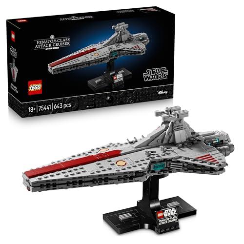 LEGO Star Wars 75441 Attack Cruiser Classe Venator - Kit di Modellismo per Adulti con Astronave della Repubblica - Decorazione per Casa - Regalo da Collezione per i Fan de La Vendetta dei Sith