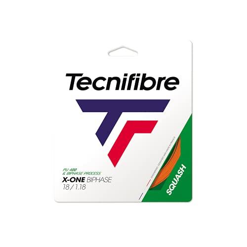 Tecnifibre X-One, Corda da Squash bifase, Arancione, 1,18 mm, Set da 10 m