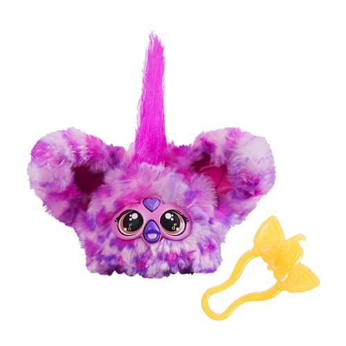 Furby Furblets, Hip-Bop, amico in miniatura, più di 45 suoni, musica hip hop e frasi Furbish, peluche elettronico per bambine e bambini dai 6 anni in su, rosa e viola