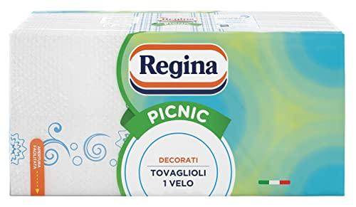 Regina Picnic - 162 Tovaglioli a 1 Velo, Pratici e Vivaci, Decorazioni Assortite, 100% Pura Cellulosa Certificata FSC®