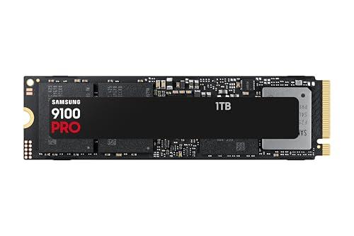 Samsung Memorie MZ-VAP1T0BW 9100 PRO SSD Interno da 1TB, PCIe 5.0 x4, NVMe 2.0, SSD Progettato per Professionisti e Gamer, Compatibile con PC e Playstation 5