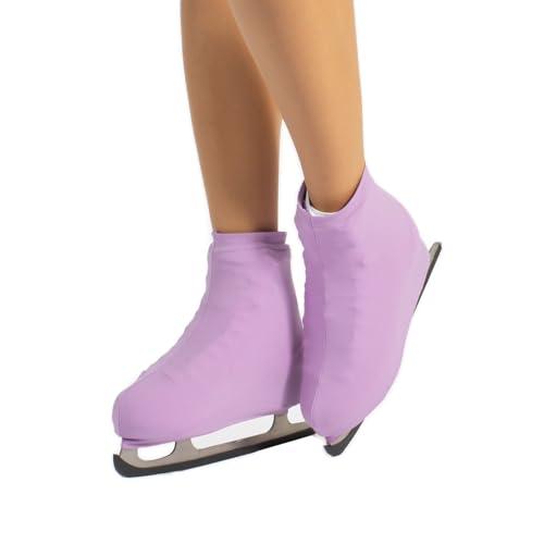 CALZITALY Pack 1/2 Copripattino Pattinaggio, Copri Pattini Unisex, Pattinaggio Artistico, Skating, 70 DEN, Taglia Scarpa 28-42 | Made in Italy (33-37, Glicine)