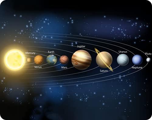 Edition Colibri Tappetino per mouse con sistema solare, 23 x 19 cm, in gomma speciale estremamente resistente agli strappi, con base forte aderenza per una tenuta ottimale