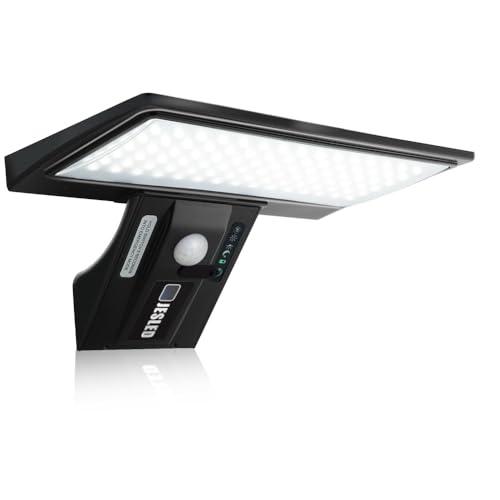 JESLED Luce Solare con 90 LED, Lampada da Esterno con Sensore di Movimento, 4 Modalità di Illuminazione Opzionale, Lampade Impermeabile, per Giardino, 1 Pezzi