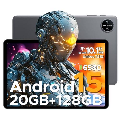 DOOGEE Tab A9 Pro Tablet Android 15, 20GB + 128GB/2TB Tablet 10 Pollici, 6580mAh Tablets Gaming, Unisoc T310, Dual Speaker, 5G WiFi, 8MP Camera, Type-C, GMS, BT 5.0, Face ID, 3.5 mm Headphone Jack