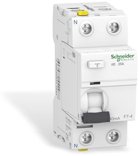 Schneider Electric Interruttore di corrente residua ACTI9 IID 2P 25A 30MA tipo A, A9Z21225