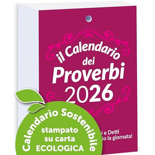 Calendario dei Proverbi 2026 Ricambio | Detti e Proverbi Popolari | 365 Consigli di Vita | Pensiero filosofico Calendario Positivo | Idea Regalo geniale