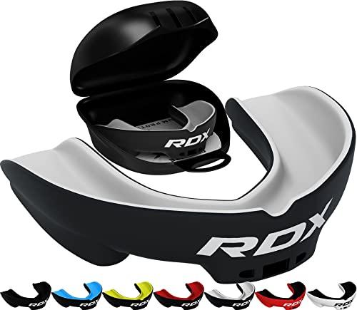 RDX Paradenti Boxe, Paradent per Gli Sport da Unisex Combattimento, Rugby, Football Americano, Kick Boxing, Muay Thai, Karate e MMA, Ideale facilmente adattabile con custodia, Adulti Sopra i 12 Anni