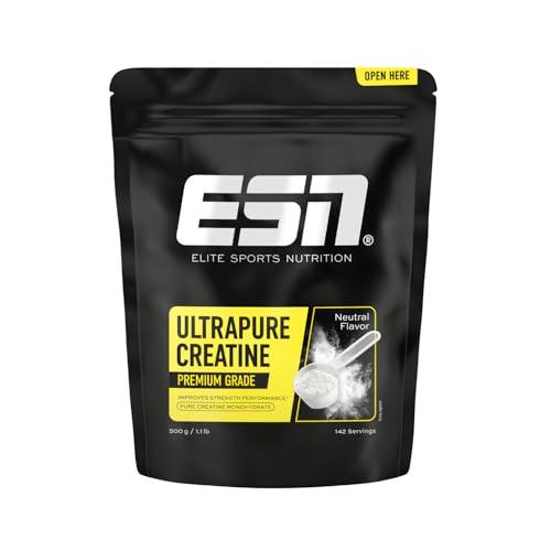 ESN Ultrapure Creatina Monoidrata in Polvere Pura al 100%, 500 g - 100% Vegan - Integratore per Allenamento, Sport, Palestra e Pre Workout