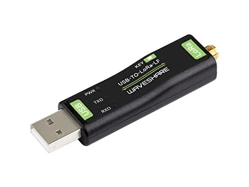 Waveshare USB to LoRa Data Transfer Module LF, Based On SX1262, Suitable For Data Acquisition In Industry And Agriculture,TCXO crystal oscillator,410~510MHz frequency for Asia and Europe