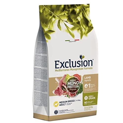 Exclusion MEDITERRANEO MONOPROTEIN Noble Grain Dog Adult Medium Agnello 12 kg.