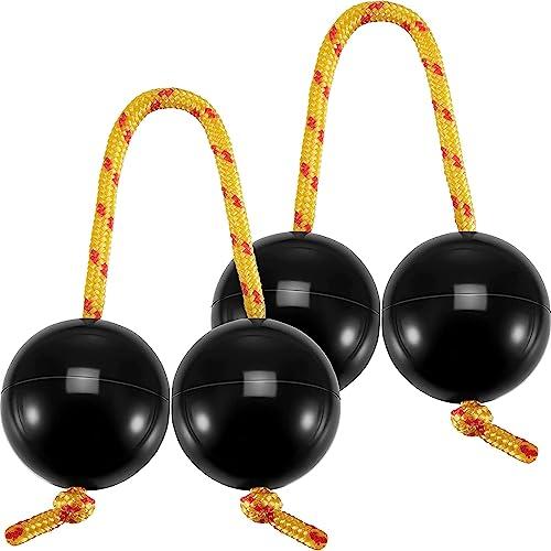 2 Paio di Aslatuas Kashaka Strumento, Kashaka Shaker Instrument Africano Aslatuas Rhythmic Ball Classico Percussioni Manuali per Bambini Adulti Principianti Feste Lezioni Musicali (Nero)