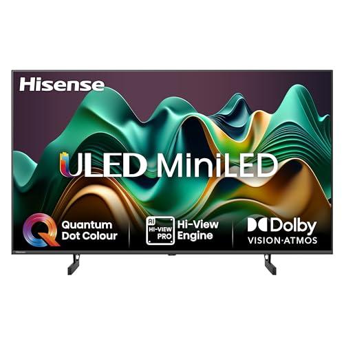 Hisense TV 50 pollici Mini-LED 4K 50U62NQ, Smart TV VIDAA U7, Dolby Vision IQ, HDR 10+ Adaptive, Game Mode Plus, Alexa Built-in, VIDAA Voice, Tuner DVB-T2/S2 HEVC 10, lativù 4K, 50
