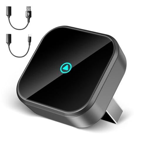 DEALAZOT H3 Adattatore CarPlay Wireless per iPhone - Convertitore da Cablato a Wireless, Plug and Play USB/Type-C, Compatibile con Auto dal 2016 e iOS 10+