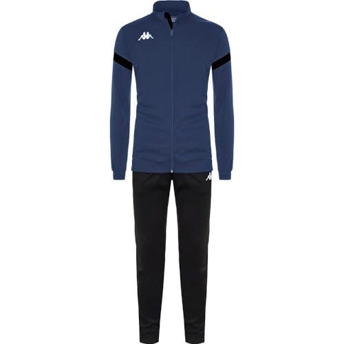 Kappa Dalcito Tuta da ginnastica, Blu / Nero, L Unisex - Adulto