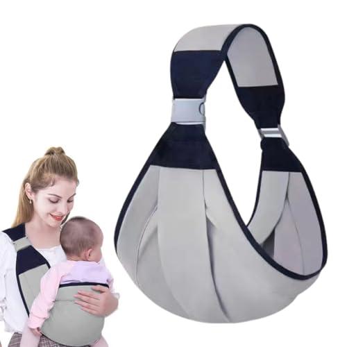 DORKIN Neonati e bambini marsupi, marsupio porta-bambini portatile, 1 pezzo, progettato fisiologicamente, adatto a neonati da 0 a 24 mesi e bambini di peso inferiore a 20 kg (grigio).