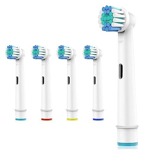 Pack 4 Ricambio Testine Spazzolino Elettrico Compatibili con Oral B Braun - Ricariche Ricarica Spazzolino Elettrico Compatibile con Oral B - Ricambio Testine Spazzolini Elettrici