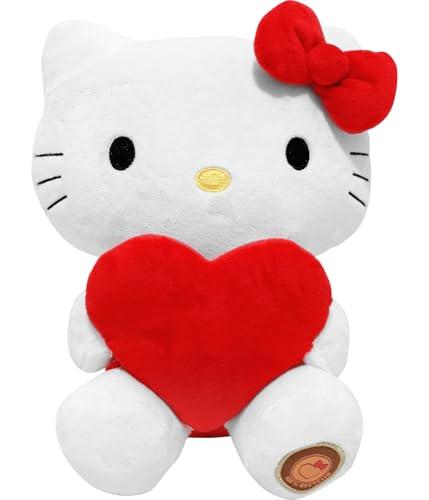 Hello Kitty con cuore ECO-peluche 14x13x24 cm