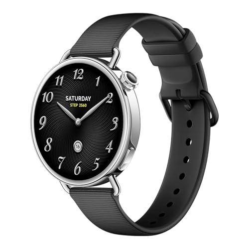 XIAOMI Watch S4 41mm: smartwatch compatto ultra-leggero da 32g, previsione ciclo, controllo della salute con un tap, 150+ modalità sportive, funzioni sicurezza, HyperOS 3, cinturino fluororubber Nero