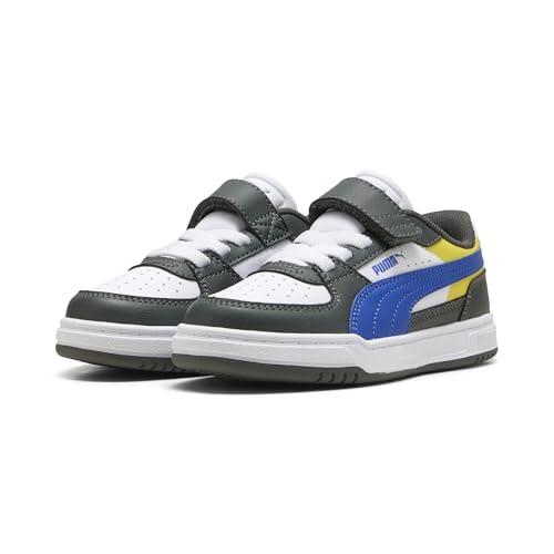 PUMA Sneakers Caven III Block per Bambini 33, Shadow Gray Royal Sapphire White Blue