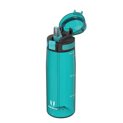 Super Sparrow Borraccia - 750ml - TouchSip Sportiva Bottiglia - Tritan Senza BPA, a Prova di Perdite - Borracce con Cannuccia Ideale per Scuola e Sport