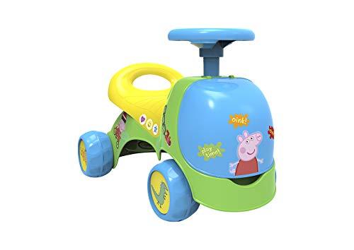 Chicos - Peppa Pig Cavalcabile e Girello Racing Ride On 2in1 | Regalo Perfetto per i Più Piccoli | Leggero, Resistente e con Cassetto Portaoggetti | Da 10 Mesi (35409)