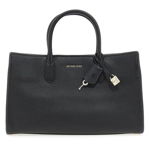 Michael Kors 30F4GETS2L-001 MD EW SATCHEL Donna BLACK Taglia TU